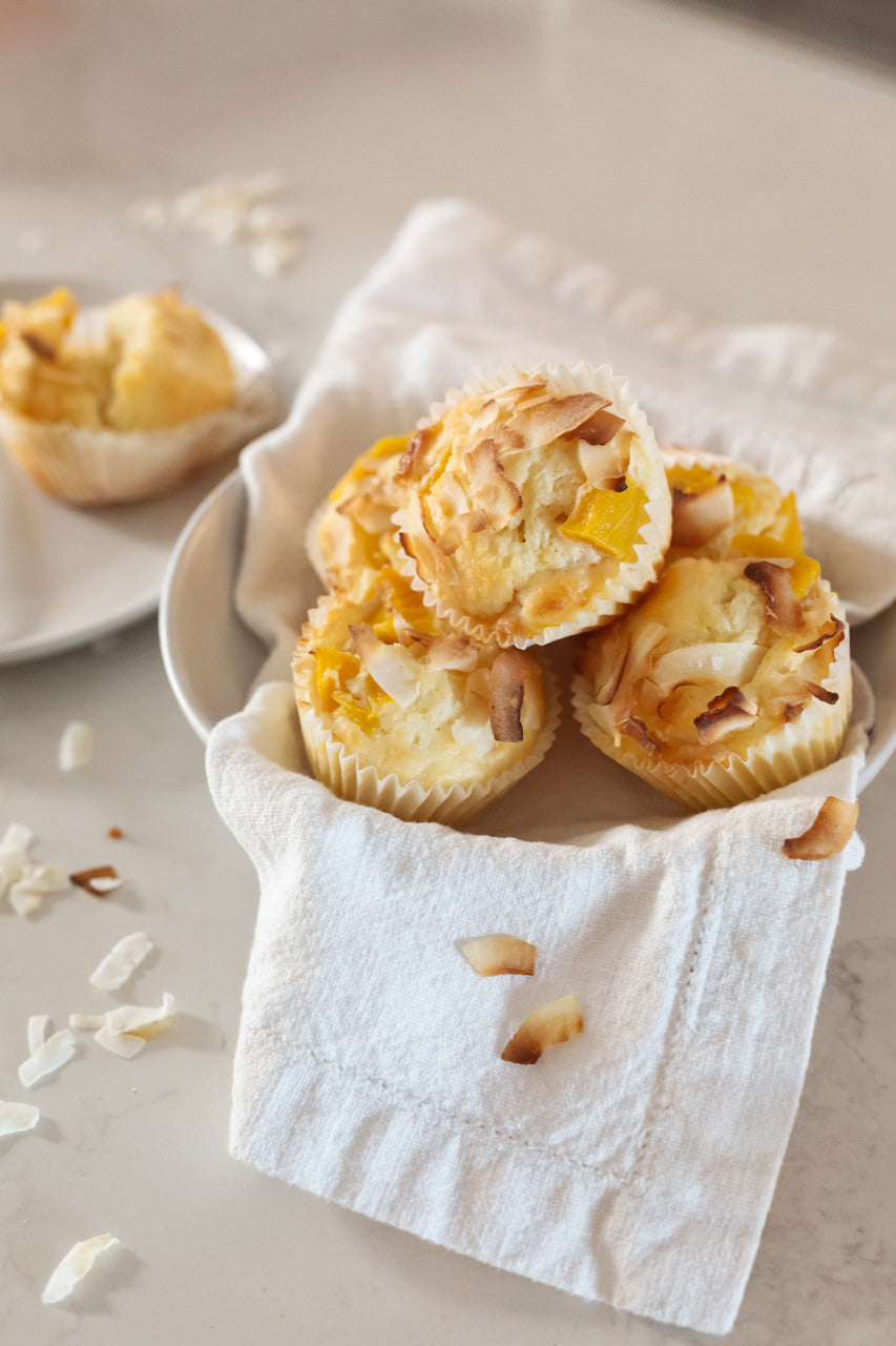 Mango and Coconut Nougat Muffins - Gluten Free