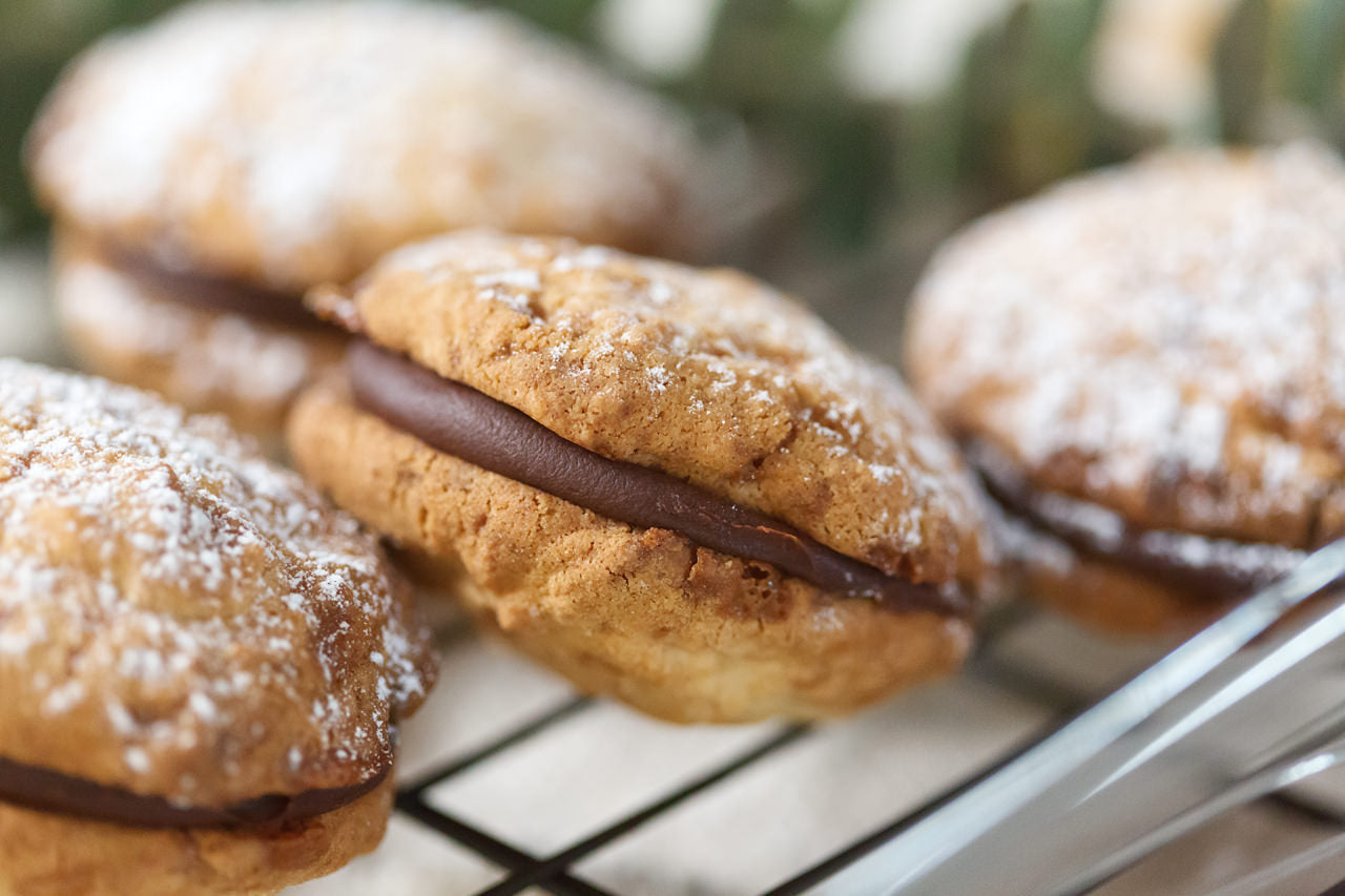 Honey Almond Cookie Sandwiches