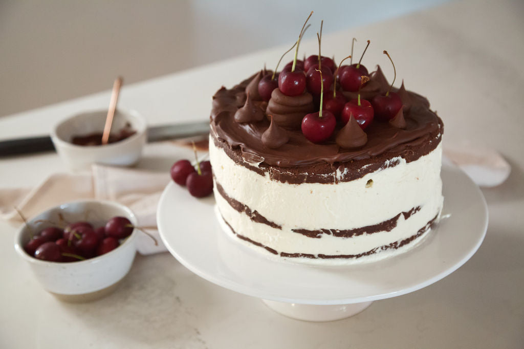 Gluten Free Black Forrest Nougat Cake