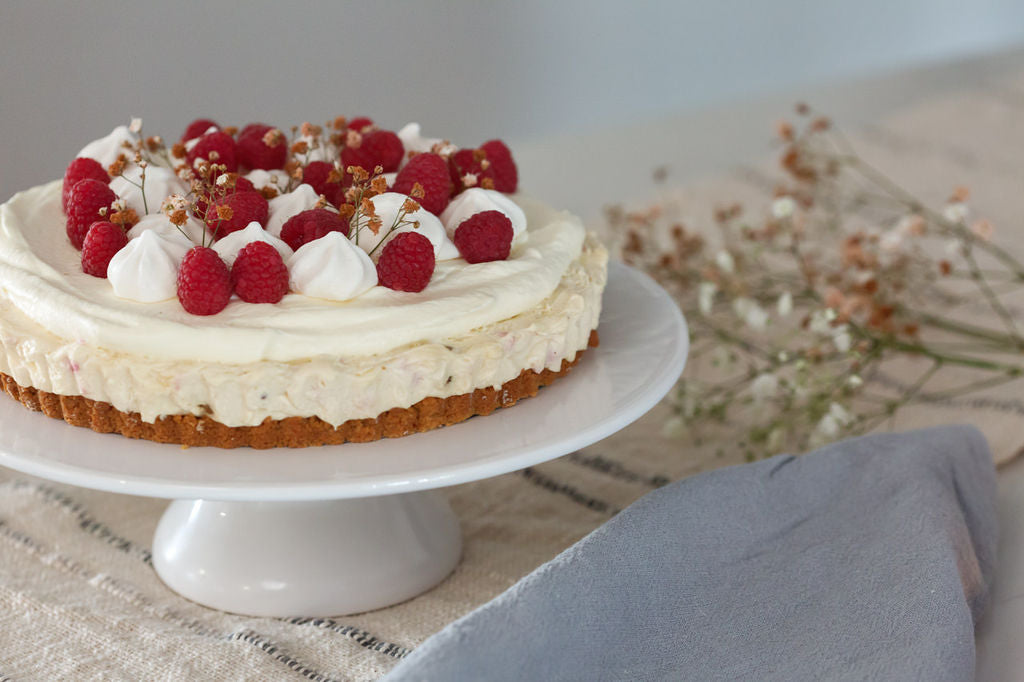 Fig & Raspberry Nougat Cheesecake - Gluten free