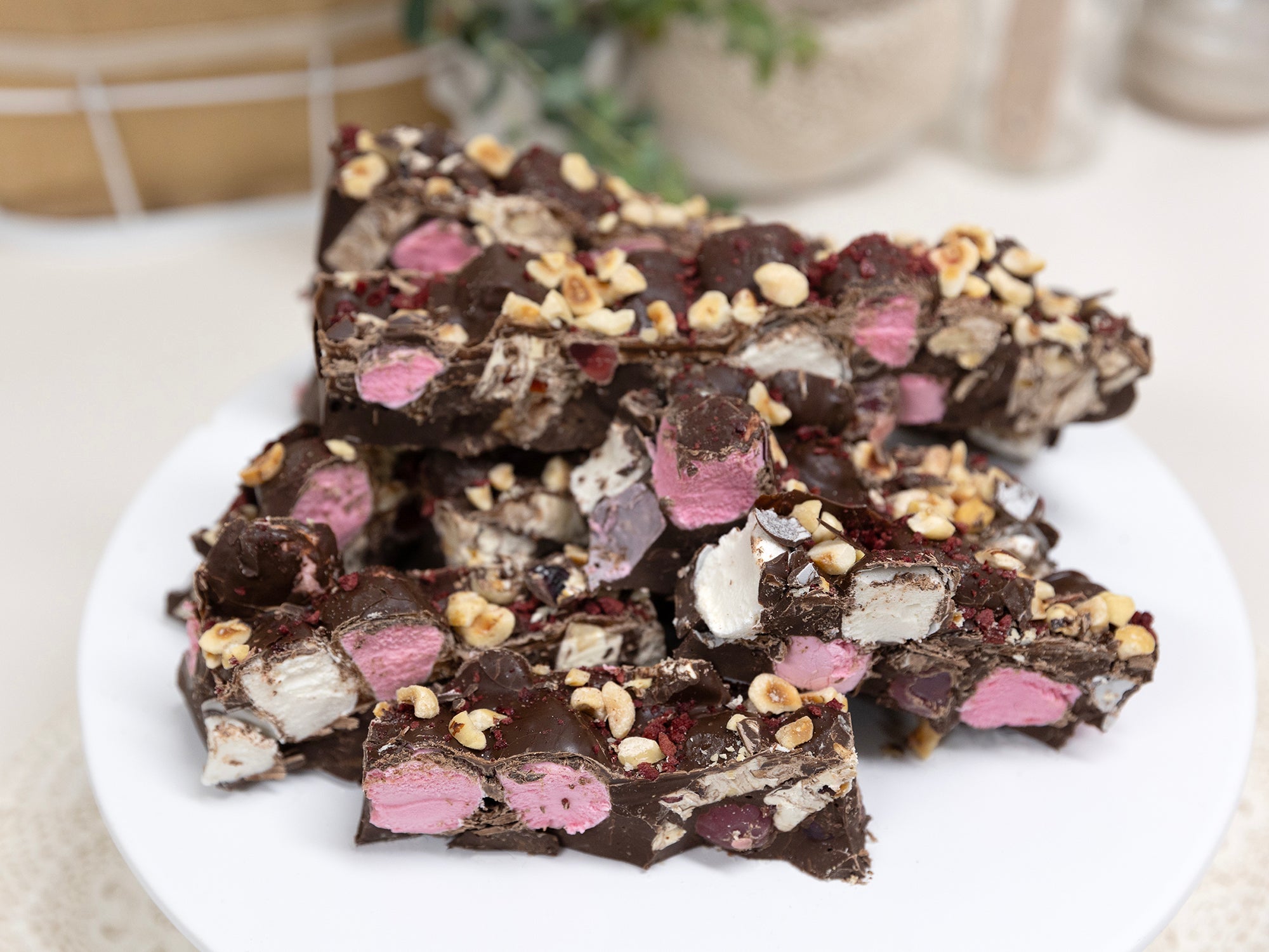 Cherry Hazelnut Dark Chocolate Nougat Rocky Road