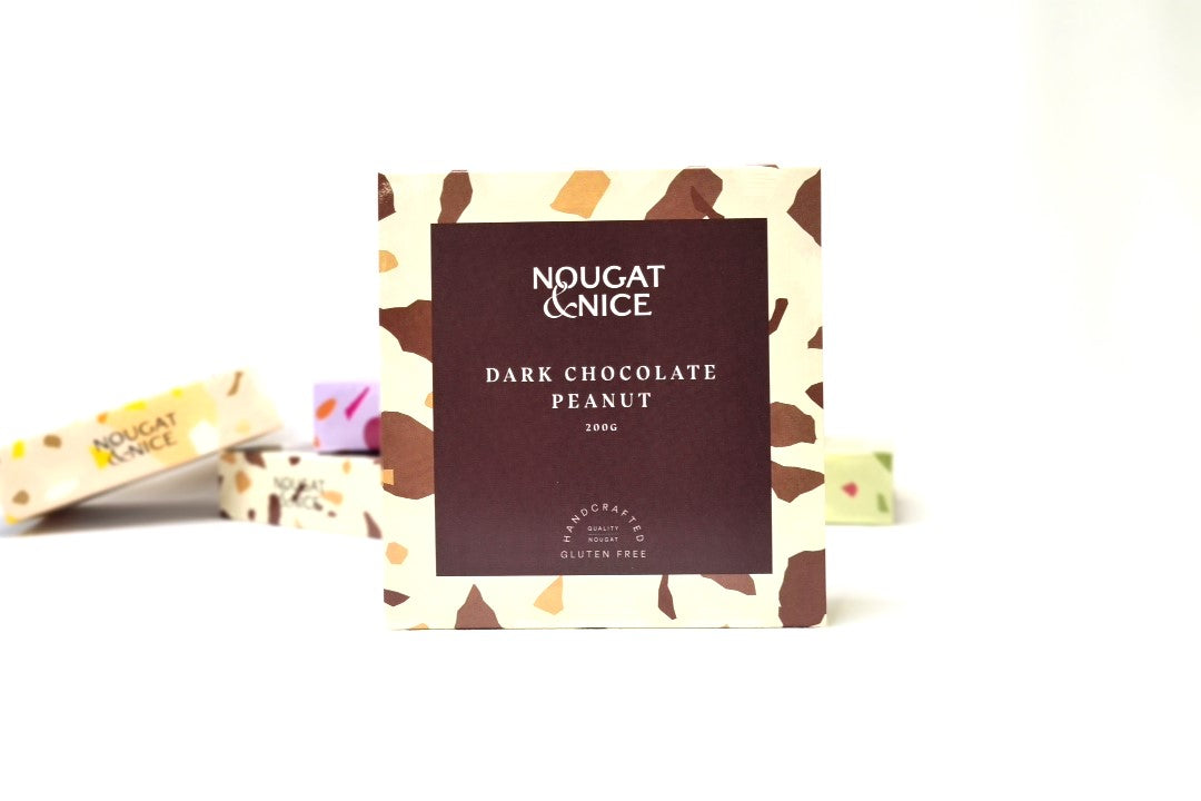 Dark Chocolate Peanut Nougat  | 200g Box