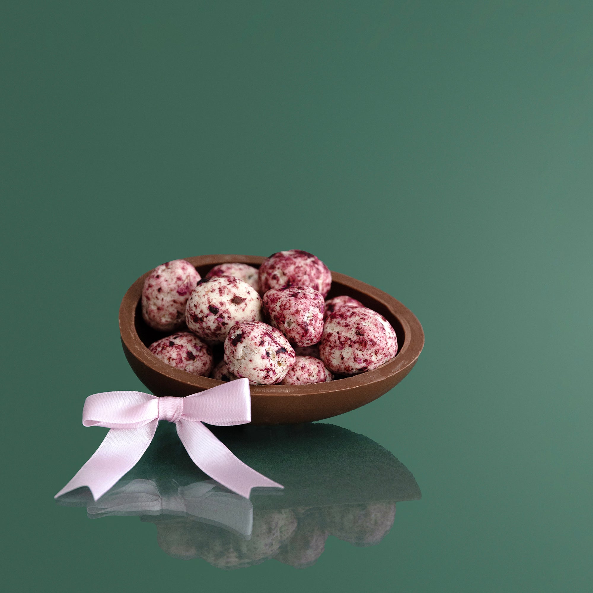 Blueberry & Rose Nougat in Milk Chocolate Shell Easter Egg