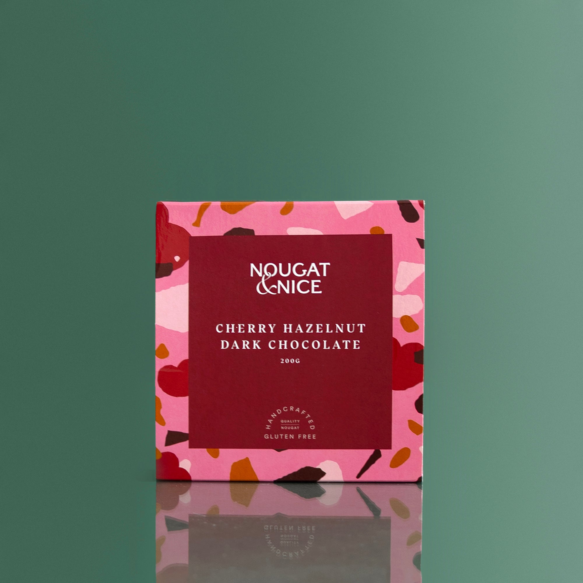 Cherry Hazelnut & Dark Chocolate Nougat | 200g Box