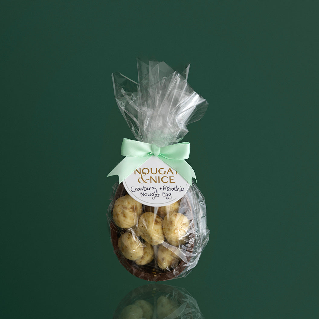 Cranberry & Pistachio Nougat in Milk Chocolate Shell Easter Egg