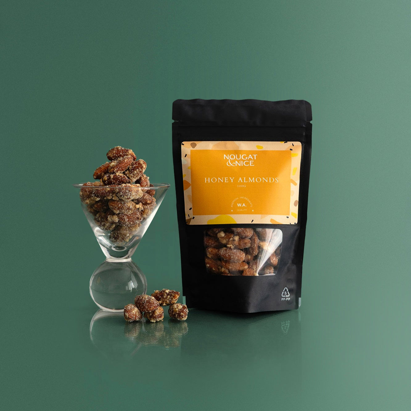 Honey Almonds Snack Pouch | 100g