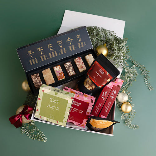 Nibbles & Nice Hamper – curated gourmet selection of nougat and fine snacks