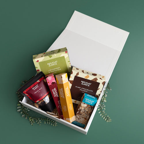 Purely Nice Hamper – elegant gourmet hamper with premium nougat and treats