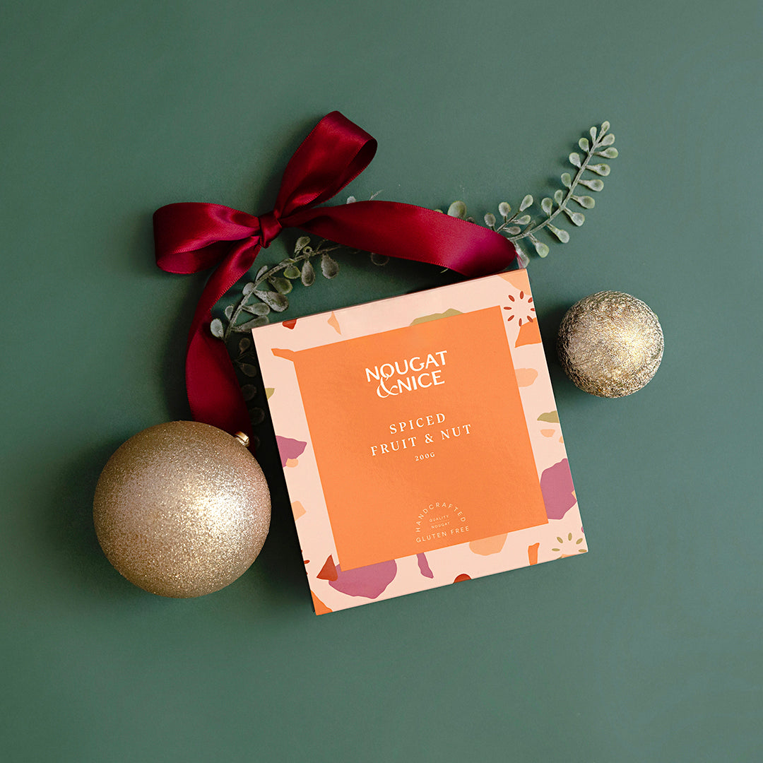 Spiced Fruit & Nut Nougat 200g – artisanal nougat with dried fruits, nuts, and spices