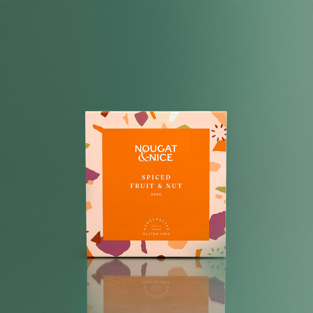 Spiced Fruit & Nut Nougat 200g – artisanal nougat with dried fruits, nuts, and spices