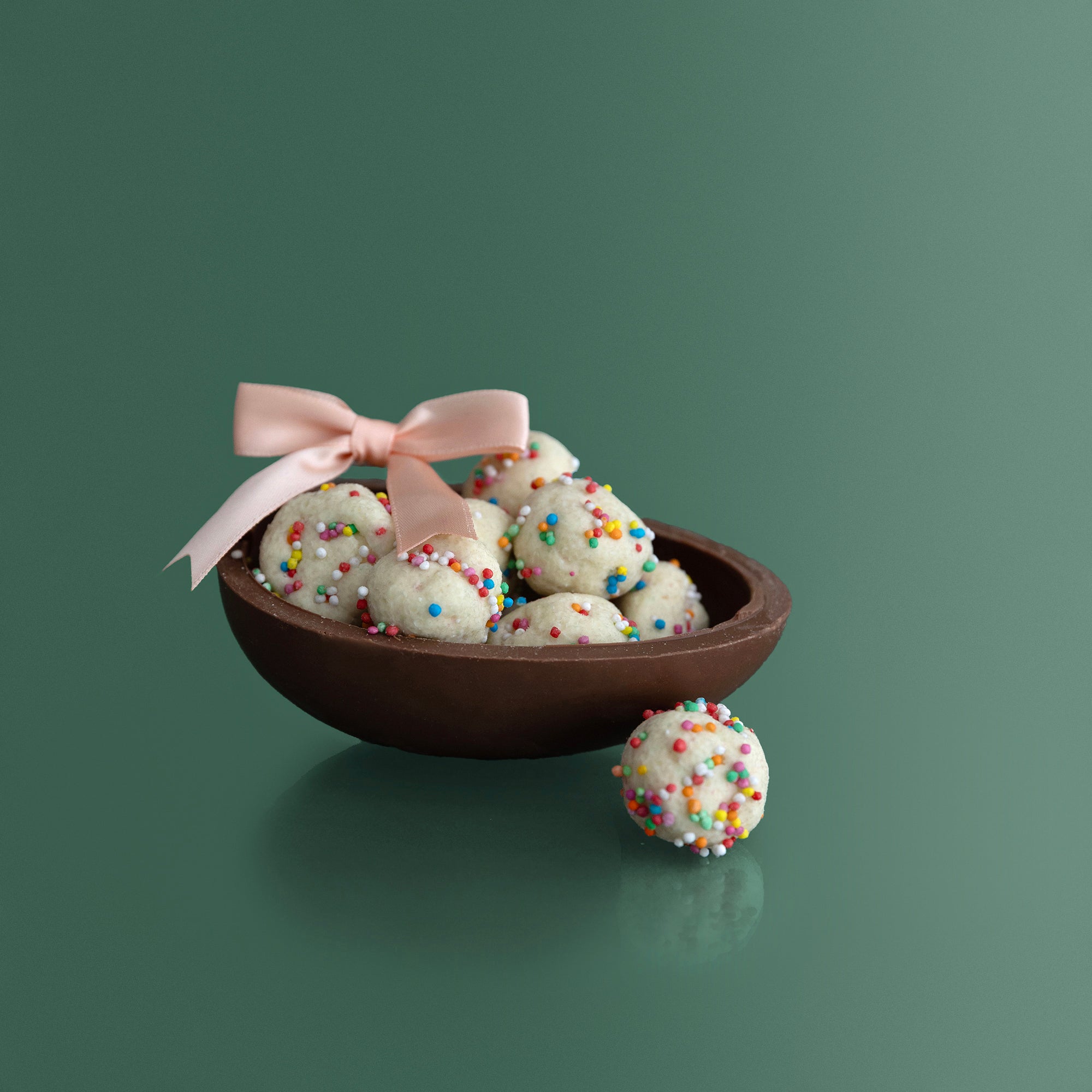 Vanilla Sprinkle Nougat in Milk Chocolate Shell Easter Egg