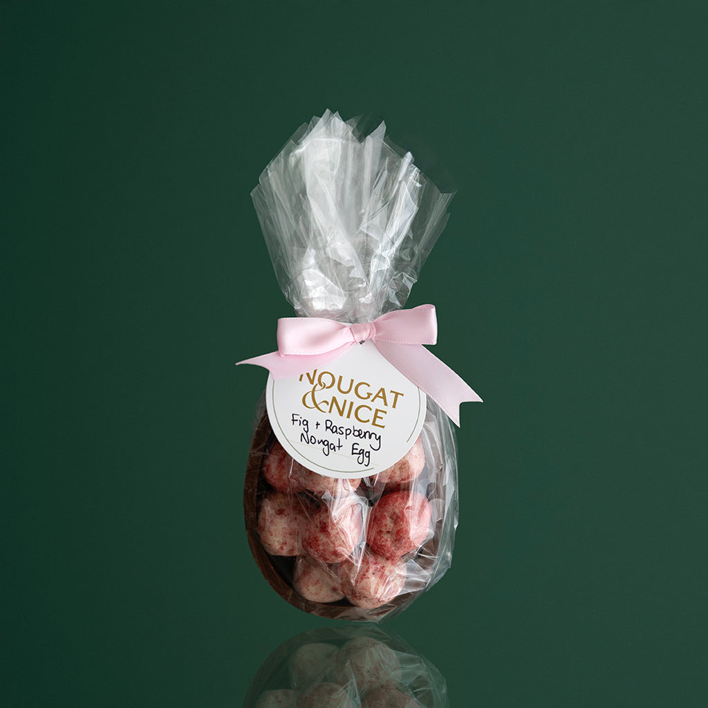 Fig & Raspberry Nougat in Milk Chocolate Shell Easter Egg